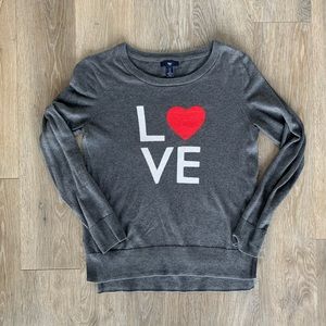 GAP Love grey sweater Small